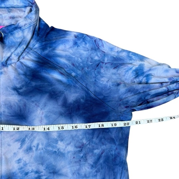 Juicy Couture Sport Y2K Women's Blue purple Tie Dye Track Jacket Full Zip - Picture 11 of 12